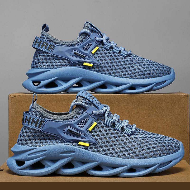 Spring New 2026 Trendy Casual Teen Soft Sole Sports Mesh Breathable Anti-odor Hollow Running Shoes