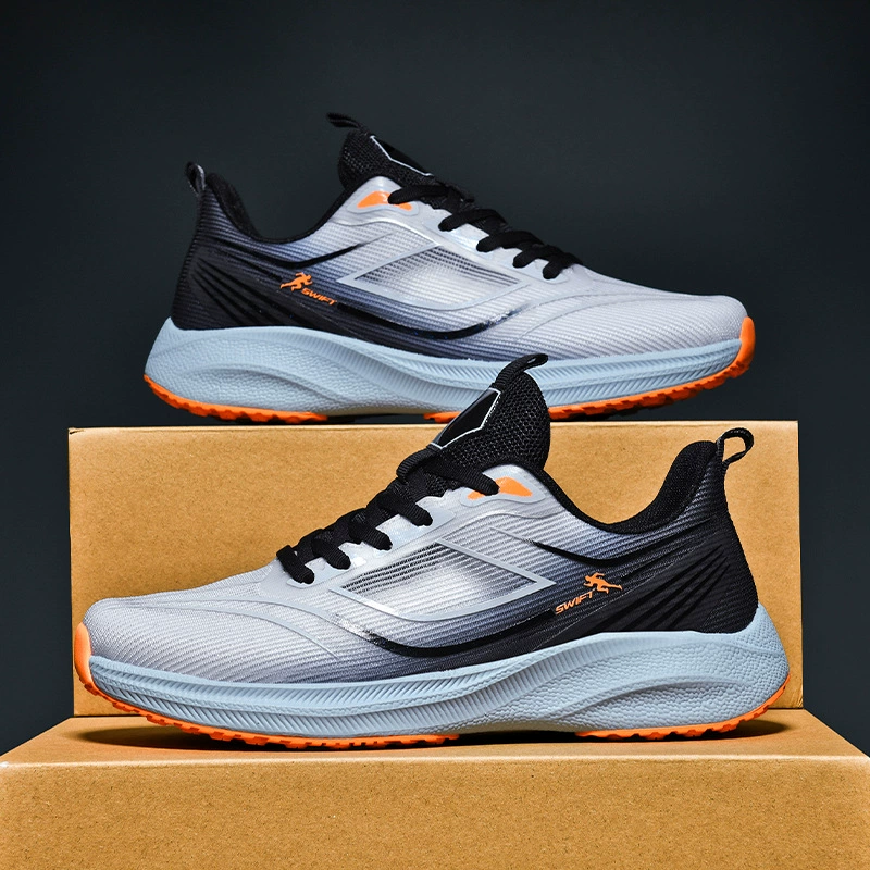 Factory Wholesale Running Shoes for Men, Size 47-48, Breathable Sports Shoes for Students
