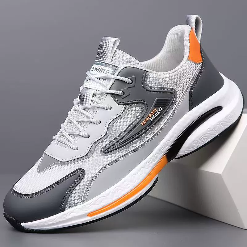 Zapatos casuales de malla transpirable nuevos para hombre, invierno 2026, zapatillas running versátiles de suela suave