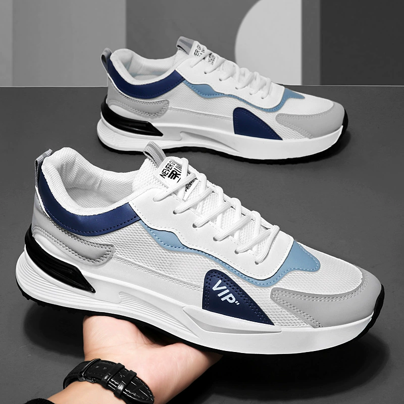2026 New Men's Sports Running Shoes Casual High-end Student Breathable Mesh Walking Shoes