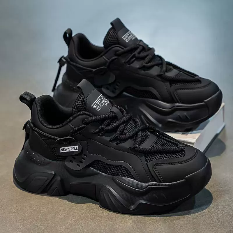 Zapatos de Papá para Hombre Invierno 2026 Tendenciosos Suela Gruesa Malla Transpirable Casuales