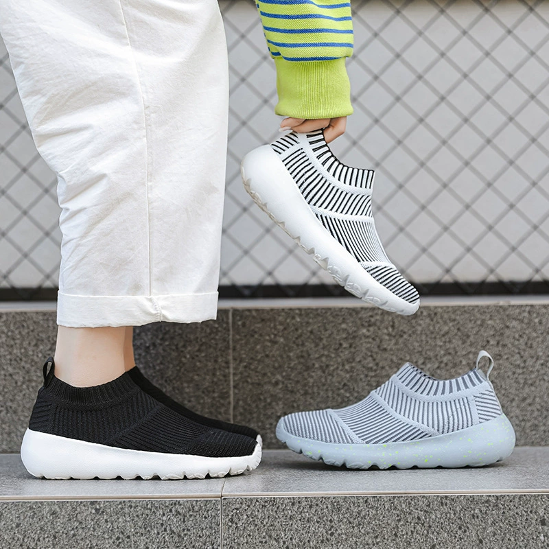 Cross-Border Lightweight Sock Shoes, Mesh Breathable, Casual Running, Slip-On, Walking