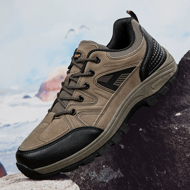 Cross-Border Size 45 Men's Hiking Shoes, Fall New Outdoor Walking Sneakers Dad