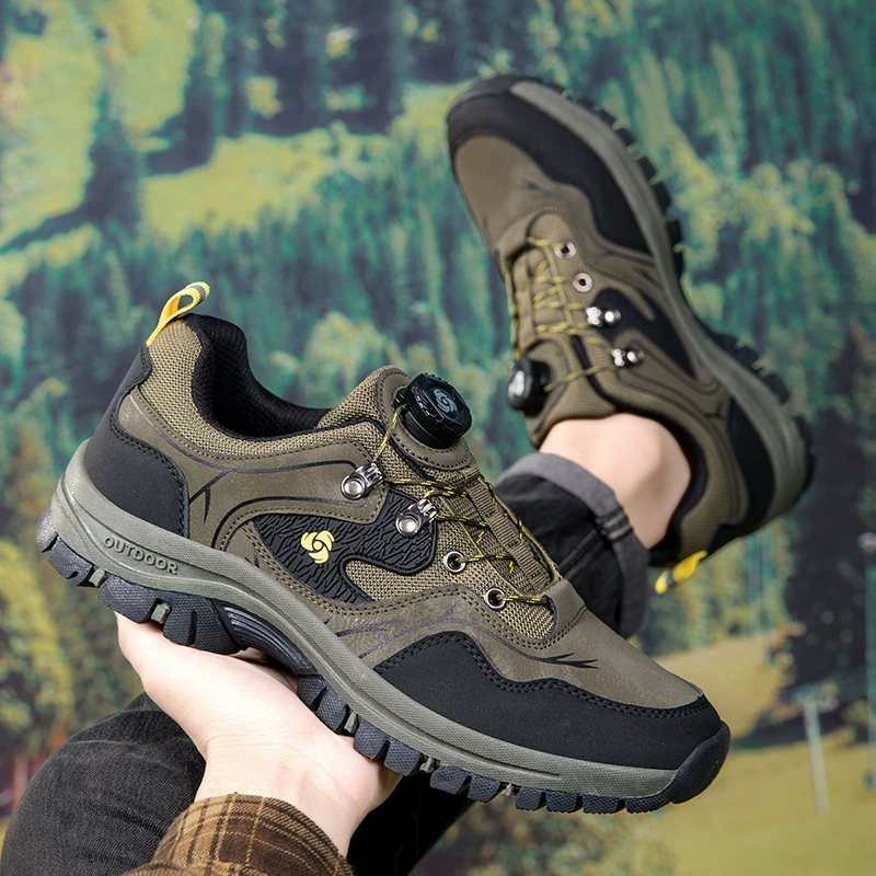 Cross-Border Men's Hiking Shoes, Waterproof Breathable Anti-Slip Outdoor Trail
