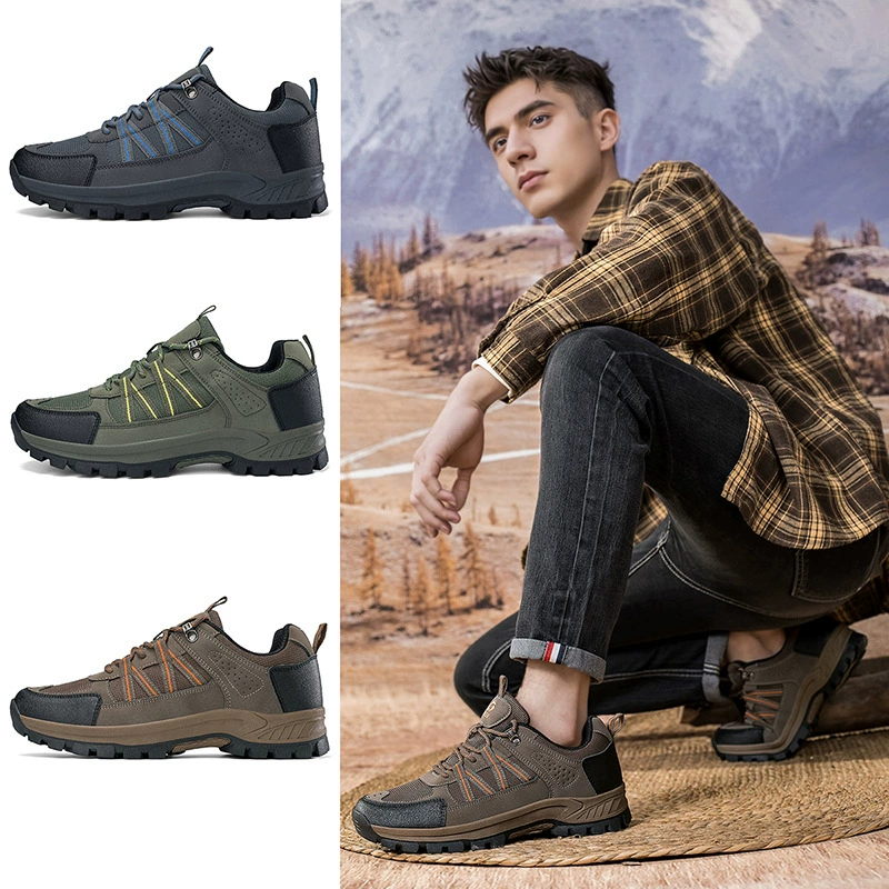 New Travel Shoes Breathable Soft Sole Dad Hiking Outdoor Anti-Slip Men's