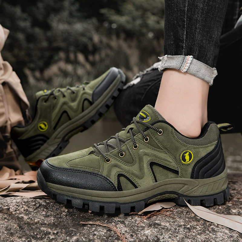 New Outdoor Hiking Shoes for Men, Anti-slip Trail Running Breathable All-terrain Trekking Shoes