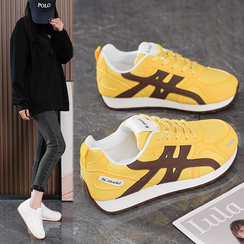 Women's German Training Shoes 2025 Fall Breathable Casual Sneakers Thick Sole